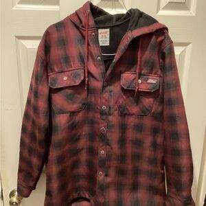 Dickies Red and Black Checkered Jacket